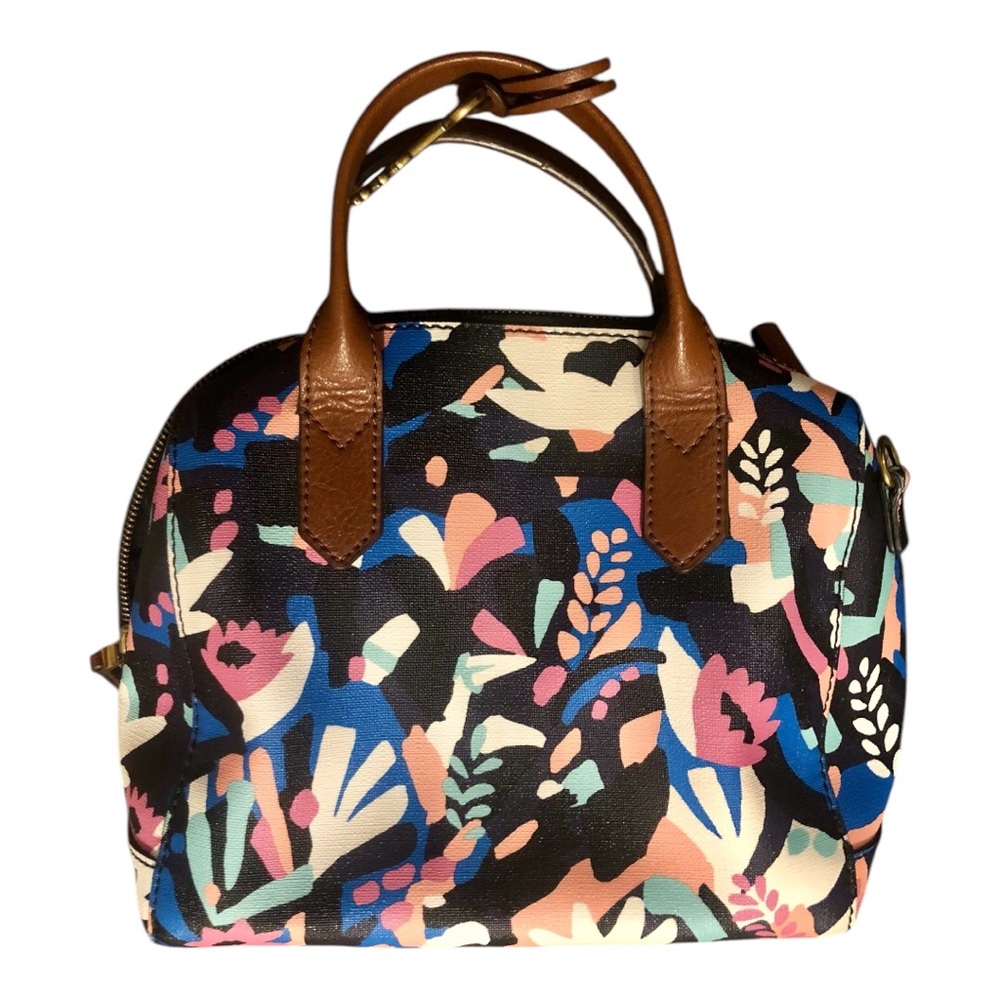 Fossil Rachel Satchel Floral Purse Bag